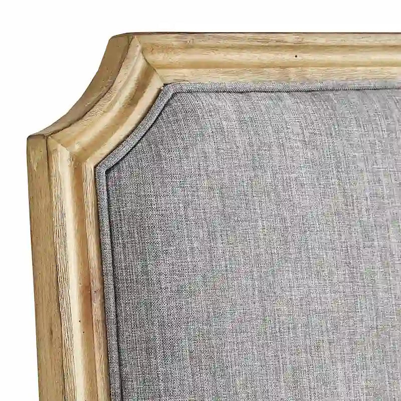 Deana Arched Linen and Wood Dining Chairs (Set of 2) by iNSPIRE Q Artisan