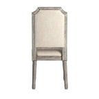 Deana Arched Linen and Wood Dining Chairs (Set of 2) by iNSPIRE Q Artisan