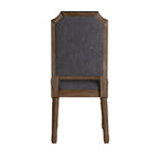 Deana Arched Linen and Wood Dining Chairs (Set of 2) by iNSPIRE Q Artisan