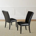 Steve Silver Fenton Black Dining Chair with Nailheads (Set of 2)