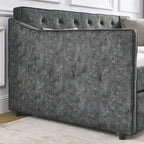 Twin Size Daybed with Twin Size Trundle Upholstered