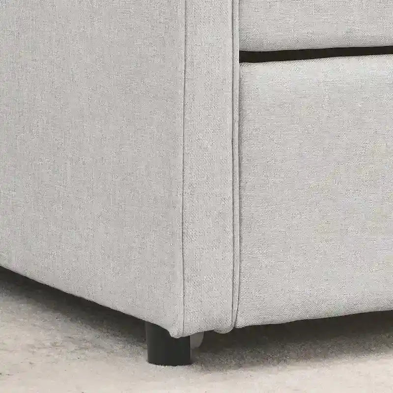 Twin Size Daybed with Twin Size Trundle Upholstered