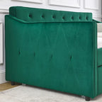 Twin Size Daybed with Twin Size Trundle Upholstered