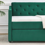 Twin Size Daybed with Twin Size Trundle Upholstered