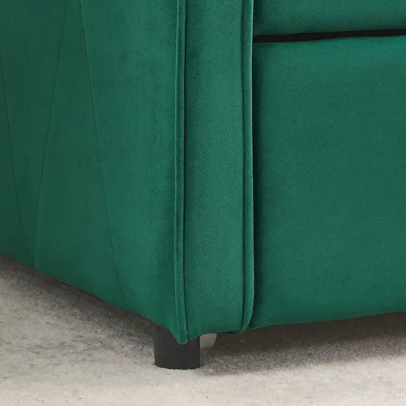 Twin Size Daybed with Twin Size Trundle Upholstered