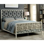 Furniture of America Buct Contemporary Metal Geometric Panel Bed