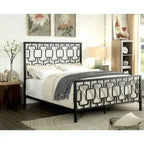 Furniture of America Buct Contemporary Metal Geometric Panel Bed