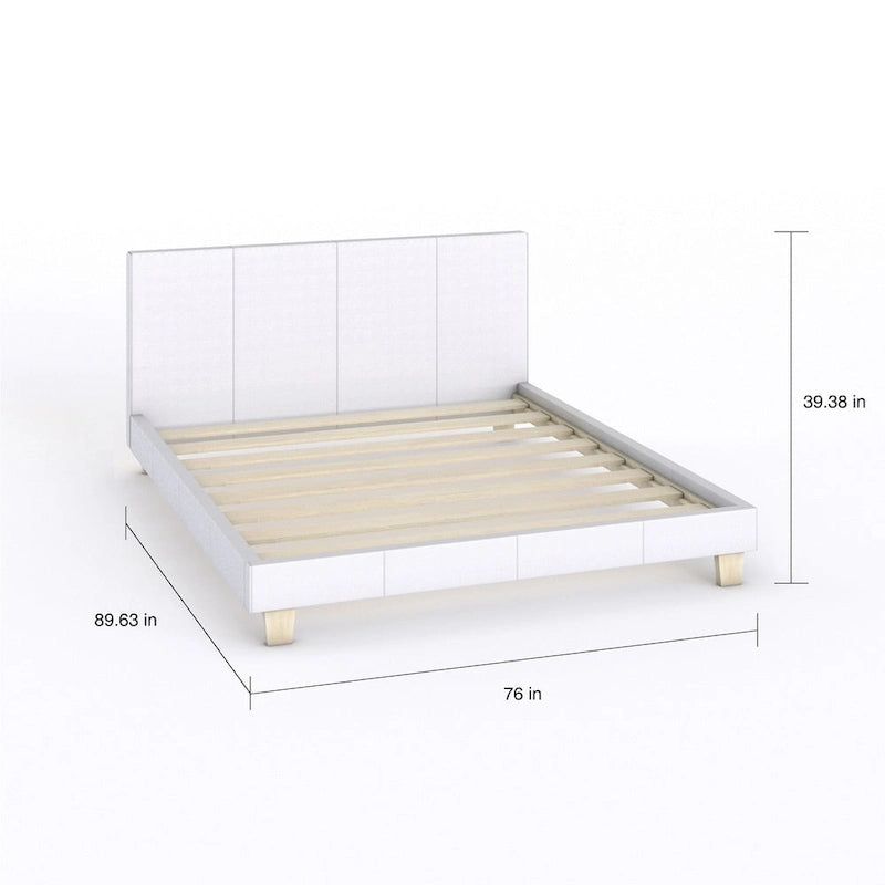 Porch & Den Harman California King Padded Upholstery Platform Bed