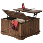 Moasis Farmhouse Lift Top Square Coffee Table with Storage