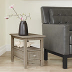 WYNDENHALL Norfolk SOLID WOOD 14 inch Wide Rectangle Transitional Narrow Side Table - 14 Inches wide