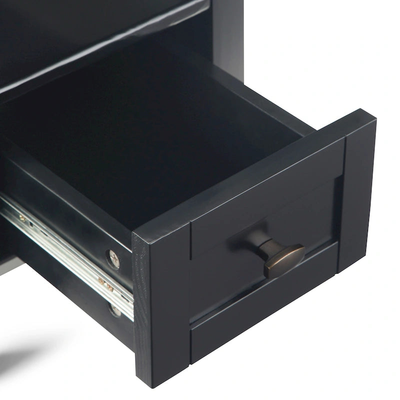 WYNDENHALL Norfolk SOLID WOOD 14 inch Wide Rectangle Transitional Narrow Side Table - 14 Inches wide