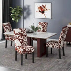 Pertica Patterned Upholstered Dining Chairs (Set of 4) by Christopher Knight Home