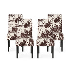 Pertica Patterned Upholstered Dining Chairs (Set of 4) by Christopher Knight Home