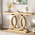 55 inches Console Table with Geometric Base