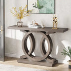 55 inches Console Table with Geometric Base