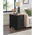 Monterey Solid Wood Chairside End Table with Hidden Power Outlets