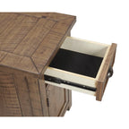 Monterey Solid Wood Chairside End Table with Hidden Power Outlets