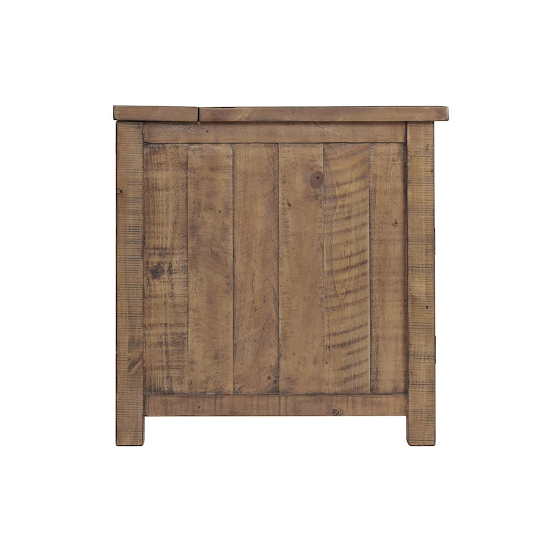 Monterey Solid Wood Chairside End Table with Hidden Power Outlets