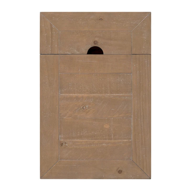 Monterey Solid Wood Chairside End Table with Hidden Power Outlets