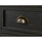 Monterey Solid Wood Chairside End Table with Hidden Power Outlets