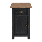 Monterey Solid Wood Chairside End Table with Hidden Power Outlets