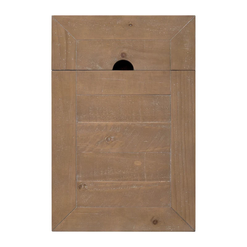 Monterey Solid Wood Chairside End Table with Hidden Power Outlets