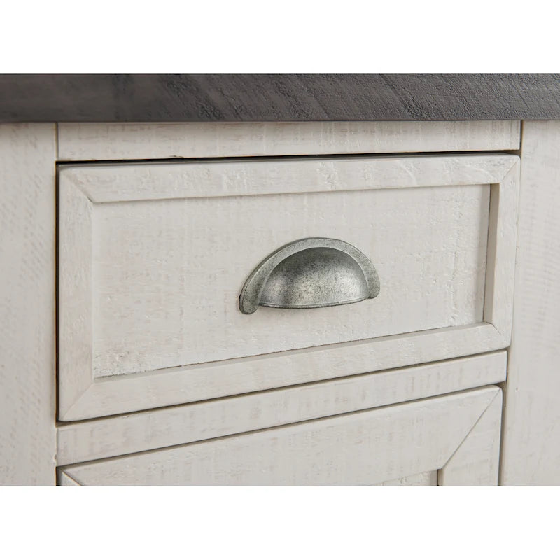 Monterey Solid Wood Chairside End Table with Hidden Power Outlets