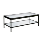 Alexis Metal and Glass Coffee Table