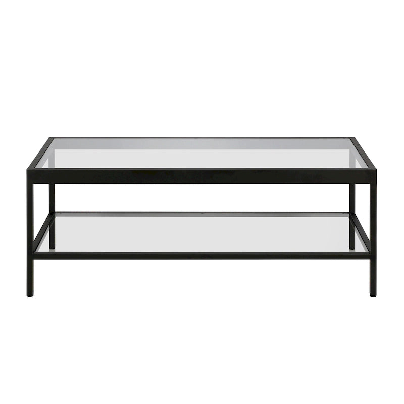 Alexis Metal and Glass Coffee Table