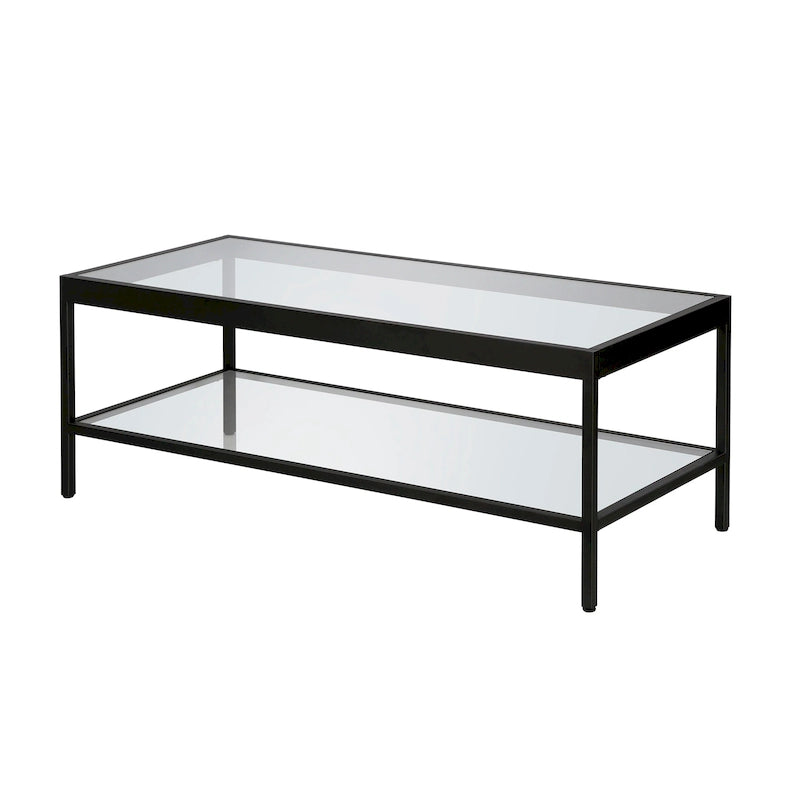 Alexis Metal and Glass Coffee Table