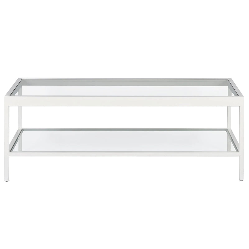 Alexis Metal and Glass Coffee Table