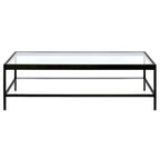Alexis Metal and Glass Coffee Table