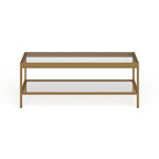 Alexis Metal and Glass Coffee Table