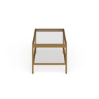 Alexis Metal and Glass Coffee Table