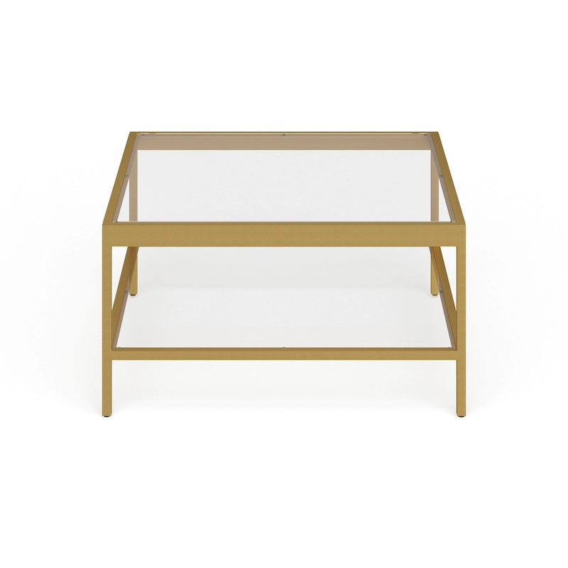 Alexis Metal and Glass Coffee Table