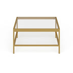 Alexis Metal and Glass Coffee Table