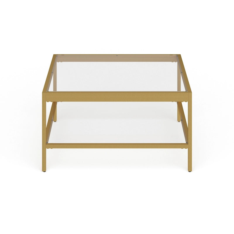 Alexis Metal and Glass Coffee Table