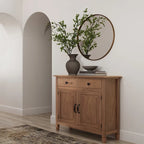 WYNDENHALL Hampshire 40 Wide Solid Wood Traditional Entryway Storage Cabinet - 40w x 15d x 36 h