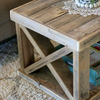 Wooden X Leg Coffee Table