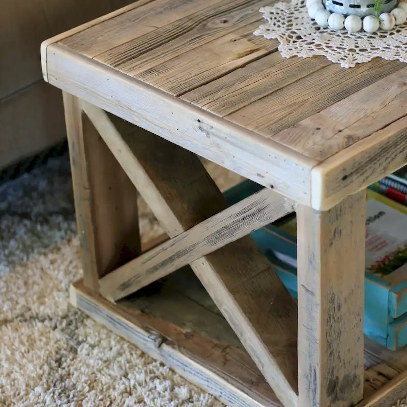 Wooden X Leg Coffee Table
