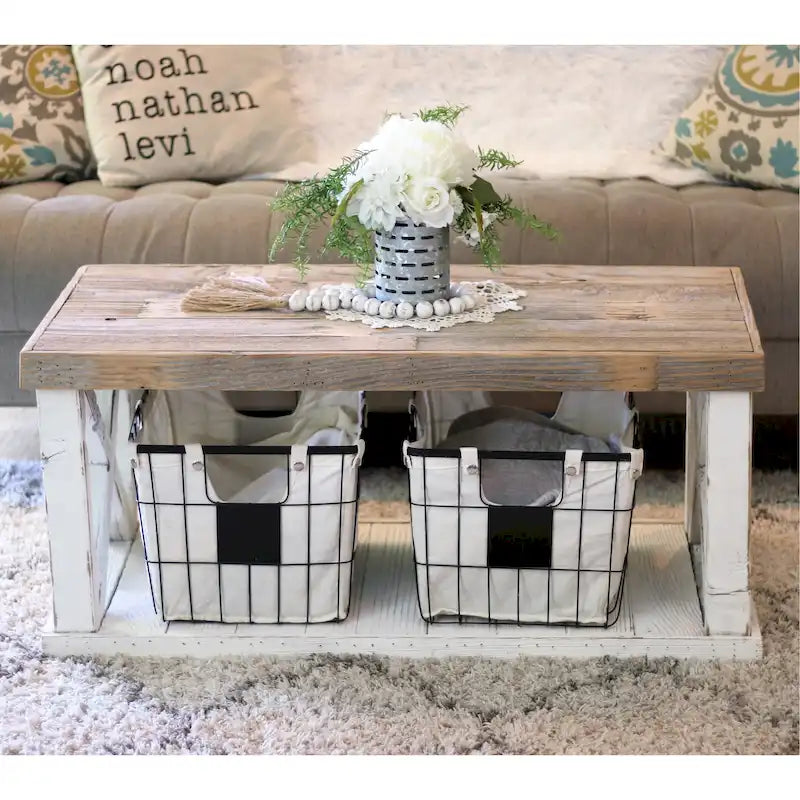 Wooden X Leg Coffee Table