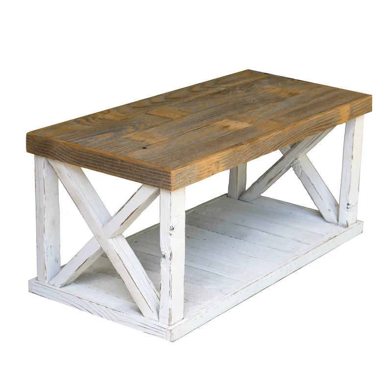 Wooden X Leg Coffee Table