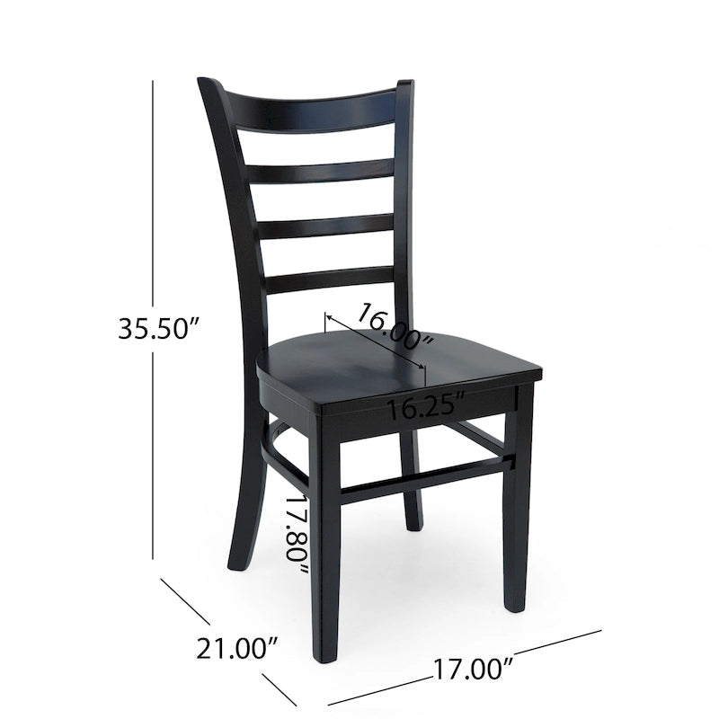 Prestage Rubberwood Dining Chairs (Set of 4) by Christopher Knight Home