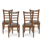 Prestage Rubberwood Dining Chairs (Set of 4) by Christopher Knight Home