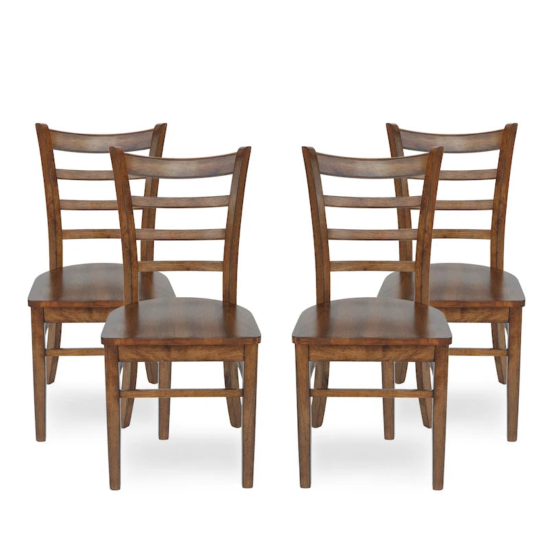 Prestage Rubberwood Dining Chairs (Set of 4) by Christopher Knight Home