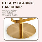 CAROCC Velvet Counter Bar stool with Height Adjustable and Swivel