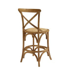 Delilah Rustic Cross Back Counter Stool