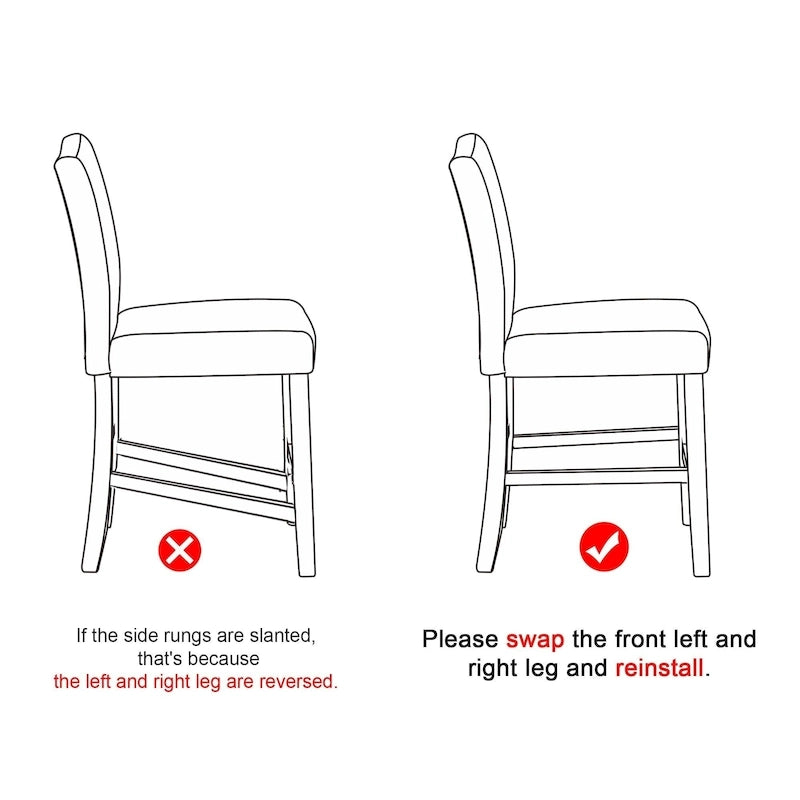 Counter Height Bar Stools Set of 2, 26 Seat Height Upholstered Barstools with Back