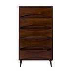 Middlebrook Designs Mid-Century 5-Drawer Solid Wood Dresser