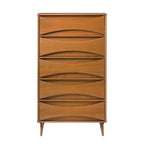 Middlebrook Designs Mid-Century 5-Drawer Solid Wood Dresser